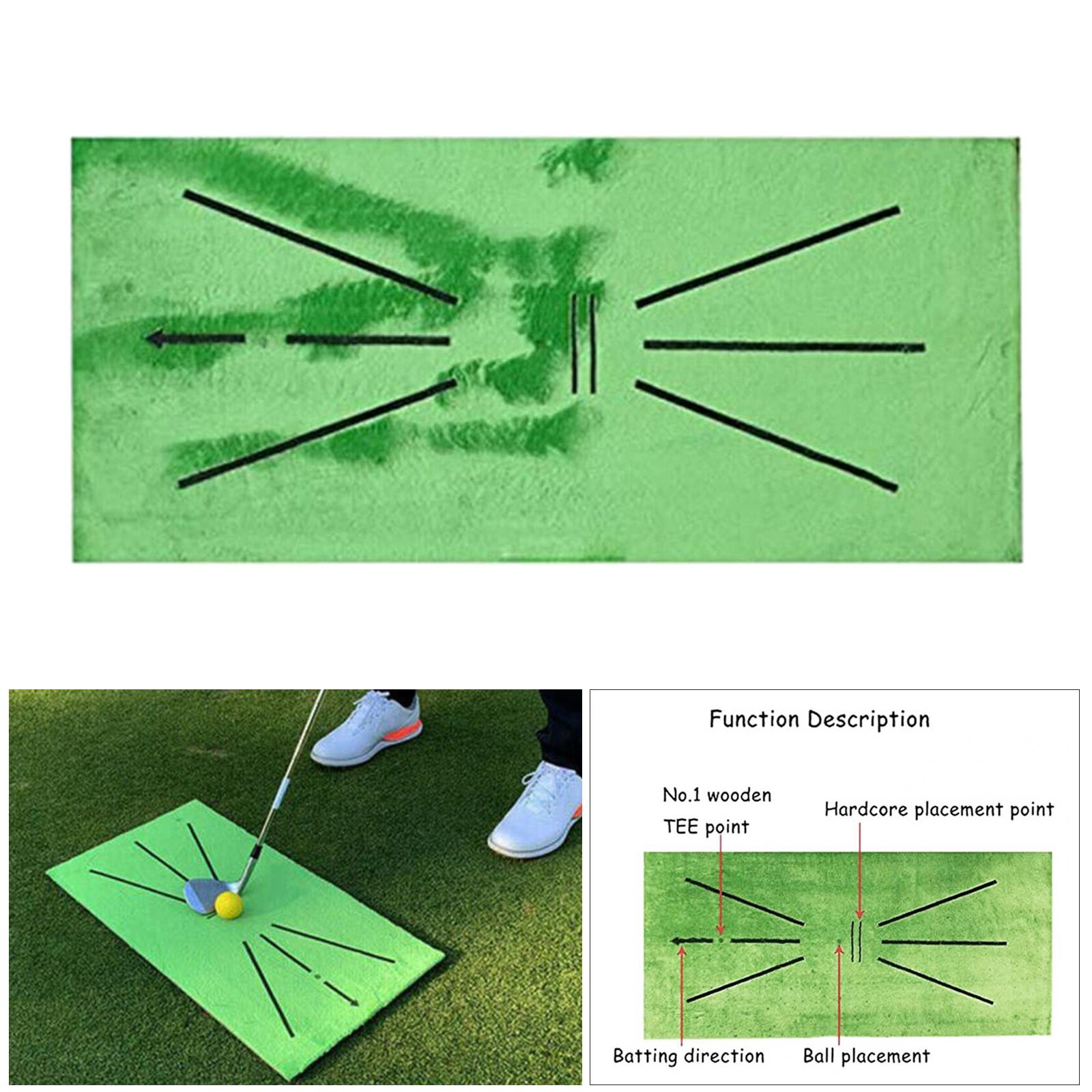 Portable Golf Training Mat Swing Hitting Mat Practice Mat Swing Detection