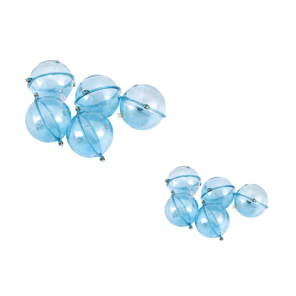 S + 5x L Round Fishing Bobber Water Bubble Buoy Floats Air-lock Tackle Tool