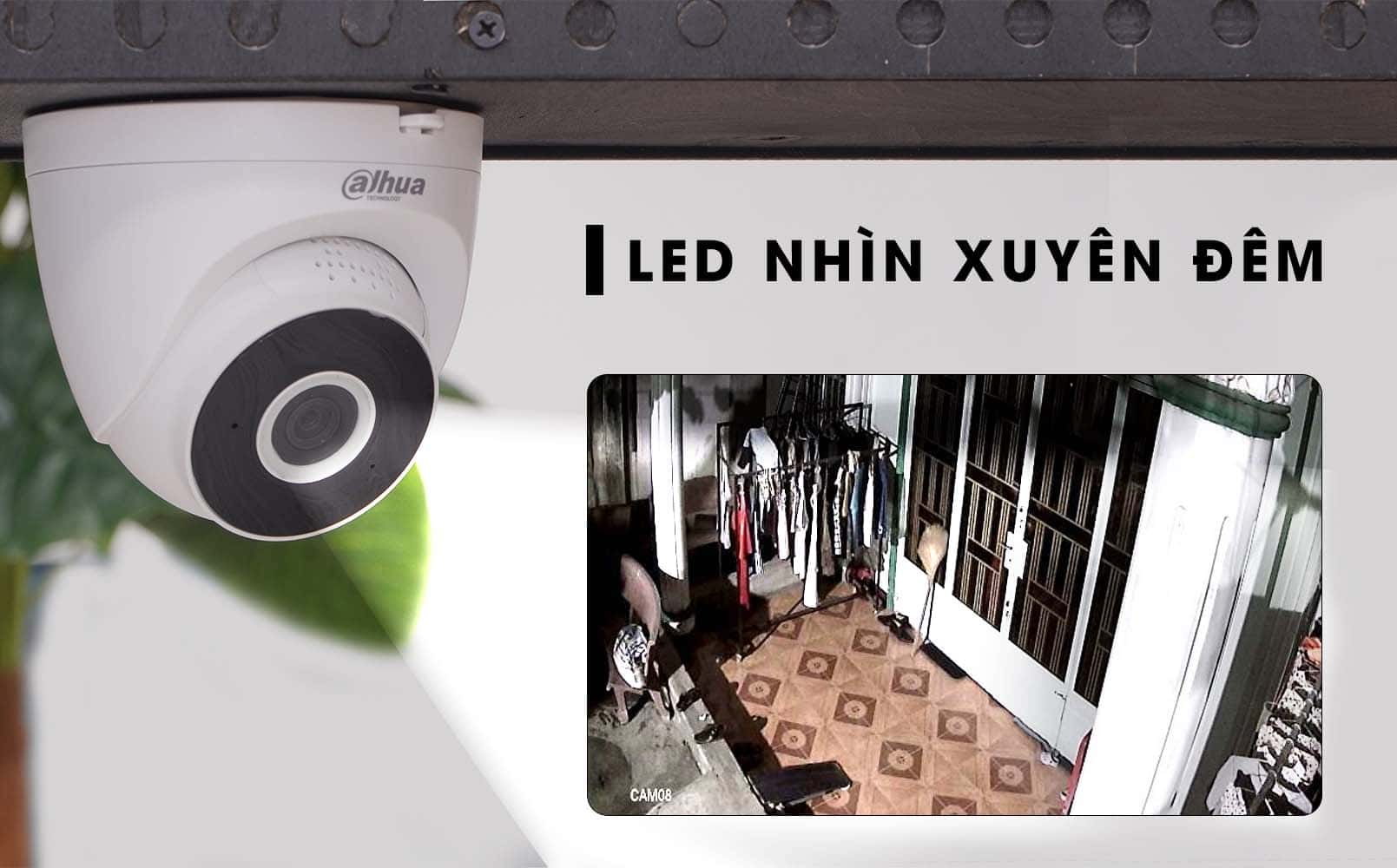 Camera IP WiFi DAHUA HDW1230DT 2MP, HDW1430DT 4MP Đàm Thoại 2 Chiều - Hàng chính hãng