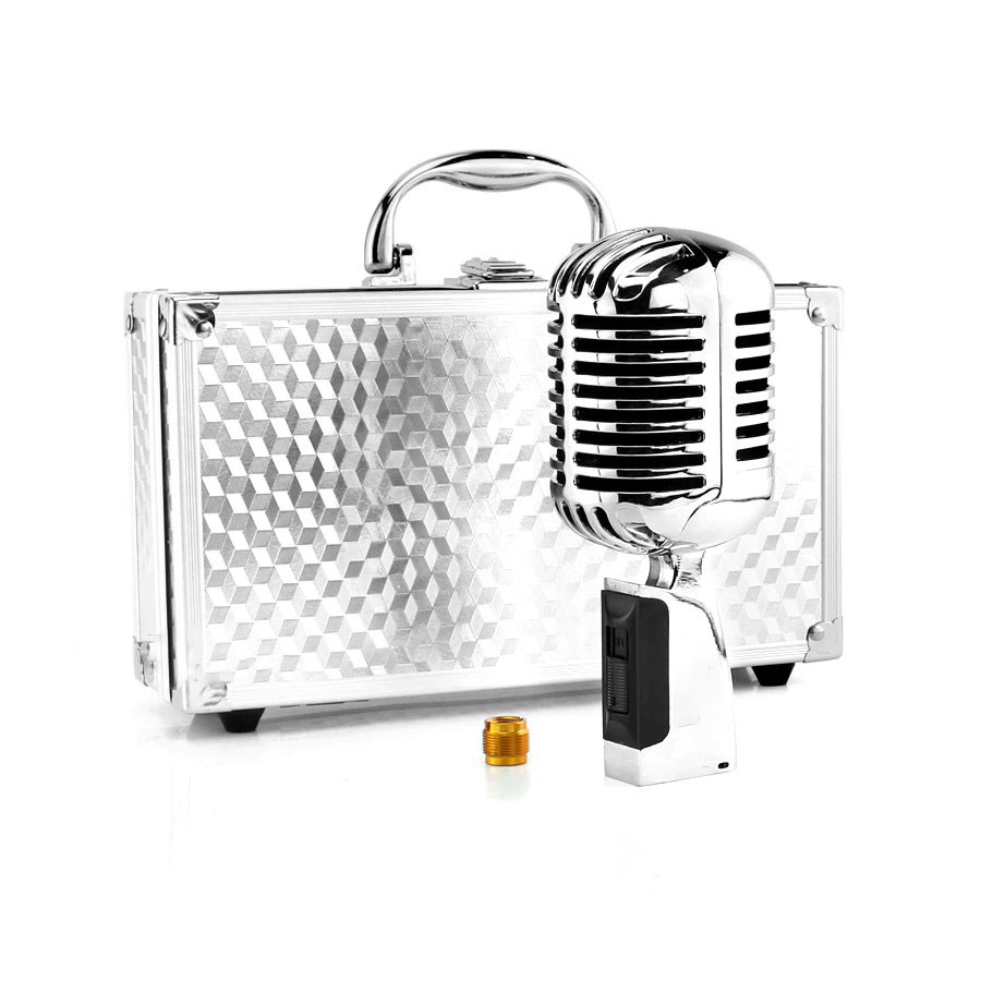 Micro MTMax B1 - Micro karaoke sân khấu phong cách vintage (cổ điển) - Mic có dây chuyên dùng cho phòng trà, karaoke, livestream, thu âm chuyên nghiệp - Quay video, MV ca nhạc - Kết nối hầu hết các thiết bị âm thanh - Dynamic microphone - Hàng nhập khẩu