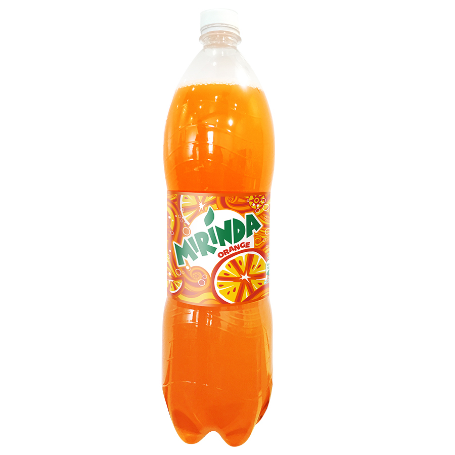 Thùng 12 Chai Nước Ngọt Có Gaz Mirinda Cam (1,5L/Chai)