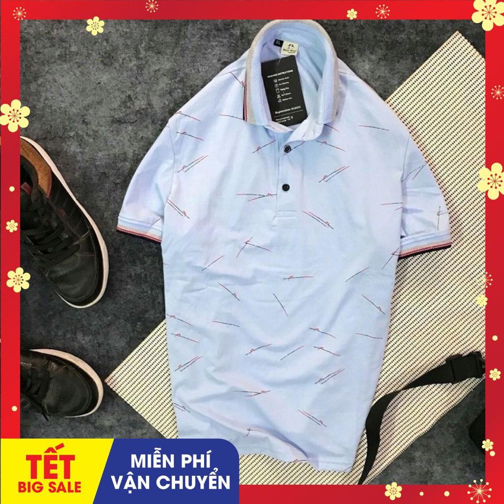 Áo Polo nam cổ bẻ phối Bồ Công Anh vải cá sấu Cotton xịn,chuẩn form,sang trọng-lịc lãm