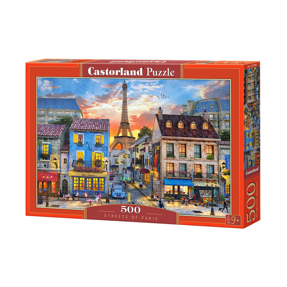 B52684 Đồ chơi ghép hình puzzle Street of Paris 500 mảnh Castorland