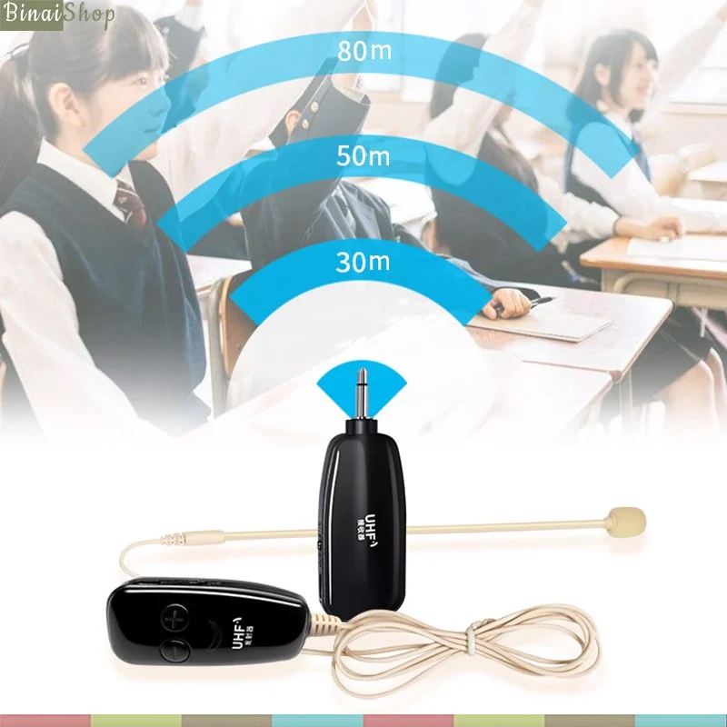 XXD-19 - Micro Hạt Gạo Không Dây 2.4G / UHF Cài Tai Dùng Cho Giảng Dạy, MC Sân Khấu