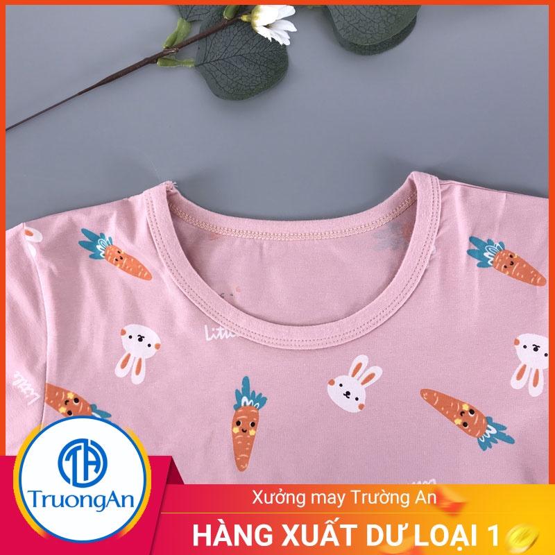 Bộ quần áo trẻ em cotton hình thỏ và cà rốt