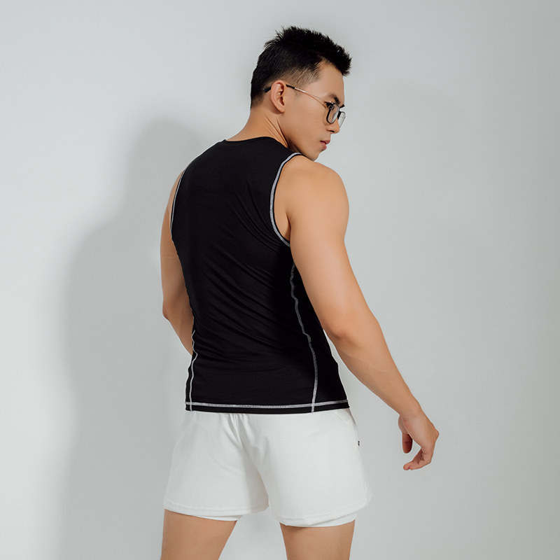 Áo Sát Nách Tanktop Nam Thể Thao Giữ Nhiệt Co Giãn Ôm Body Bó Cơ - LocalBrand X9 - Tập Gym Yoga Chạy Bộ Tennis - X010