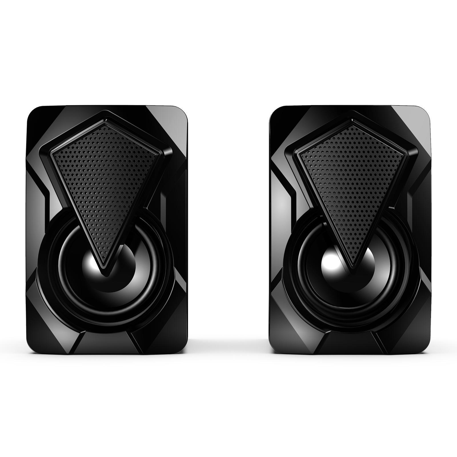 Gaming RGB-Illuminated 2.0 Channel Computer Speaker for PC Laptop USB Powered