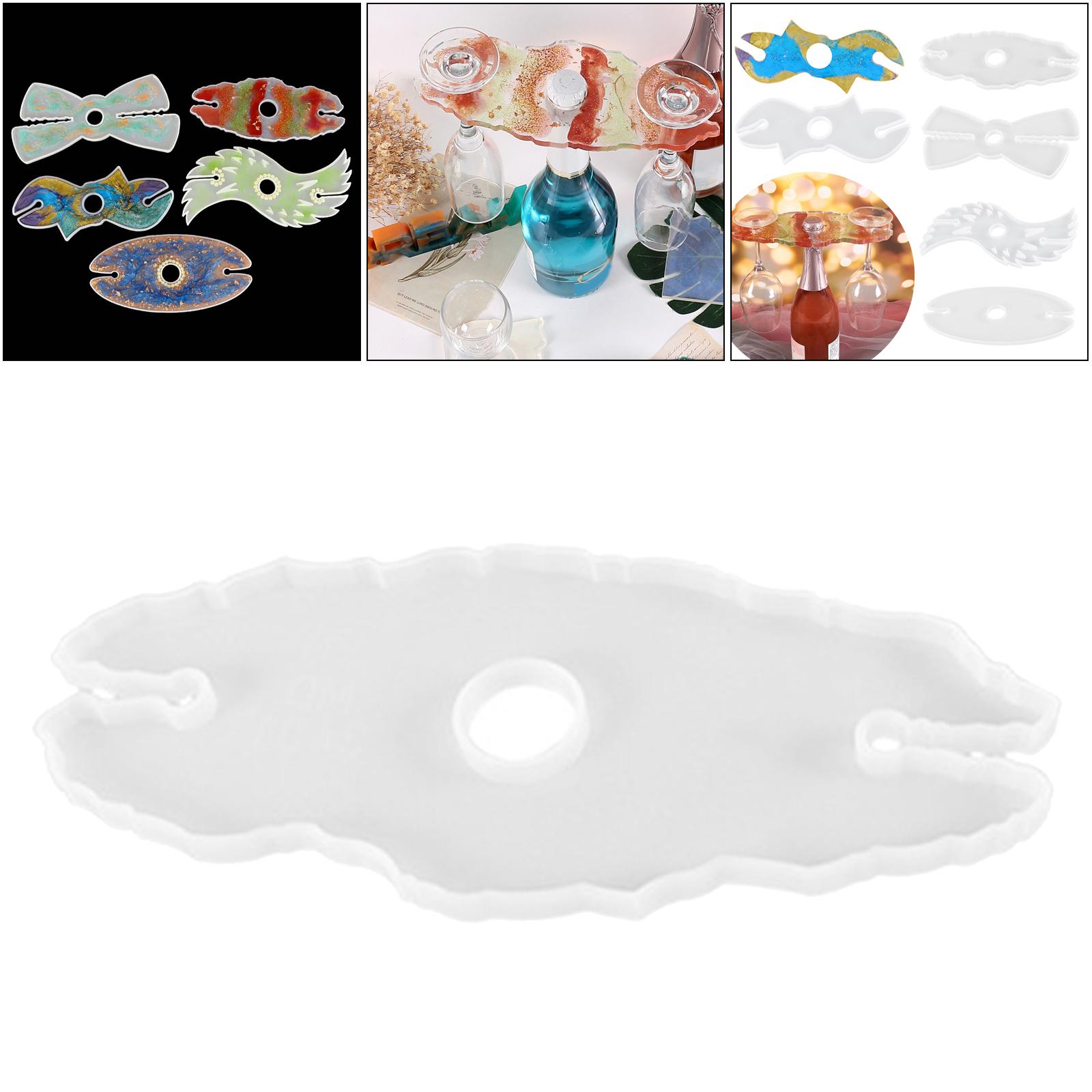 Wine Rack Cup Holder Resin Mold Wine Glass Bottle Tray Epoxy Resin Molds