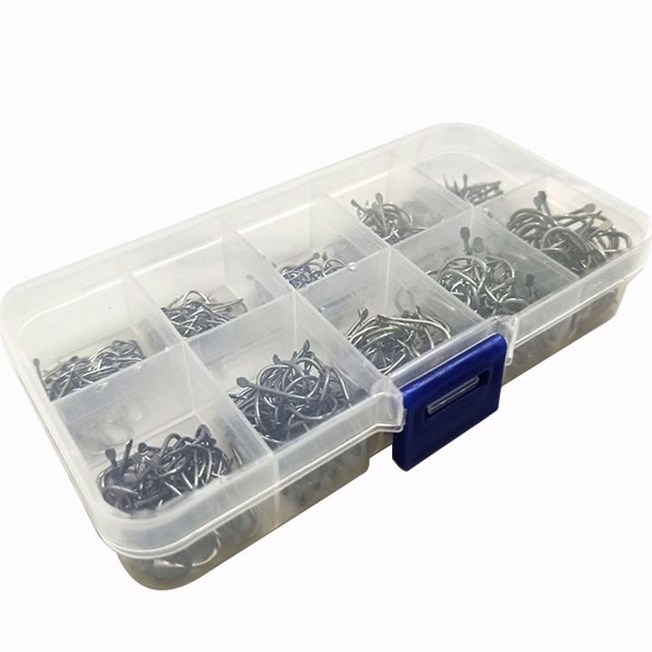 Hộp 500 Lưỡi Câu Thép Carbon Từ Số 3 Đến 13