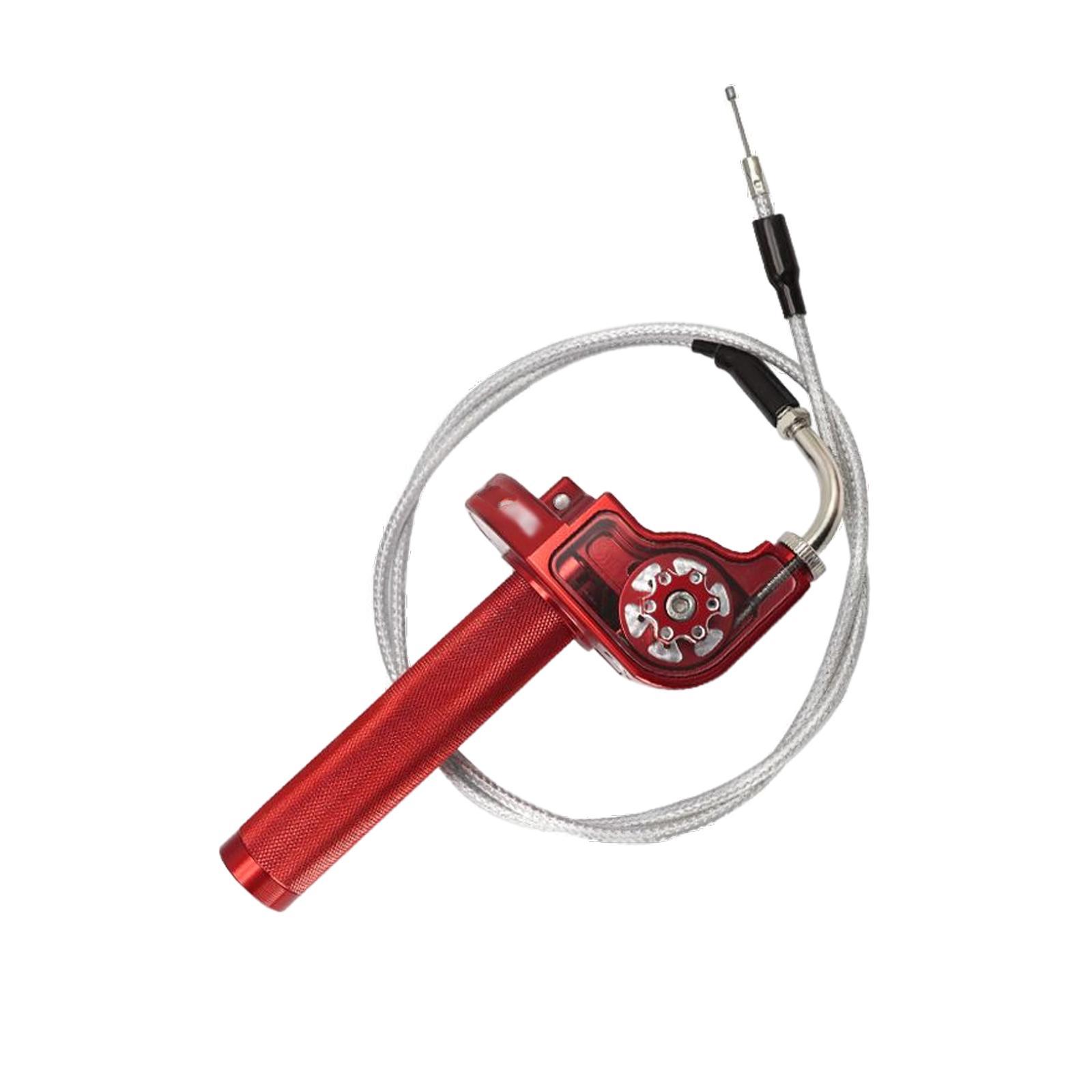 Throttle Grip Aluminum Alloy for Motorcycle Easy to Install Red
