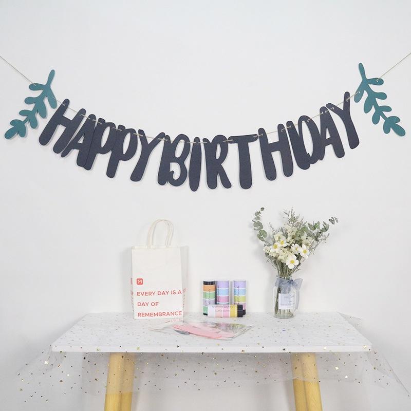 Dây chữ HAPPY BIRTHDAY pastel trang trí decor siêu đẹp