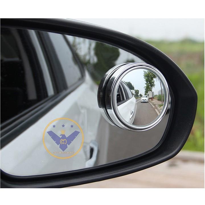 Bộ 1 cặp Gương Cầu Lồi Hỗ Trợ Xóa Điểm Mù Ôtô Xe Hơi Xoay 360 Độ