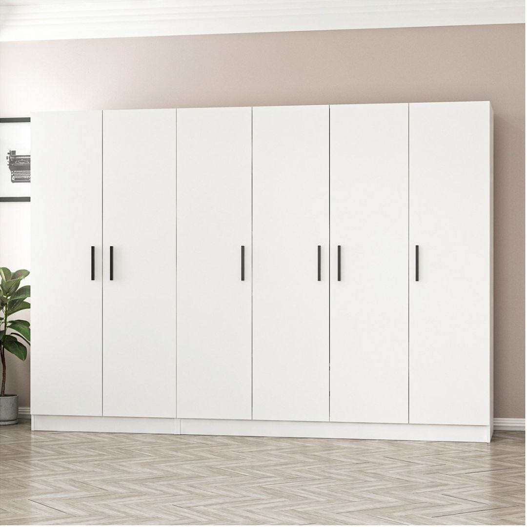 Tủ quần áo gỗ hiện đại SMLIFE Cuperly | Gỗ MDF dày 17mm chống ẩm | D270xR52xC190cm