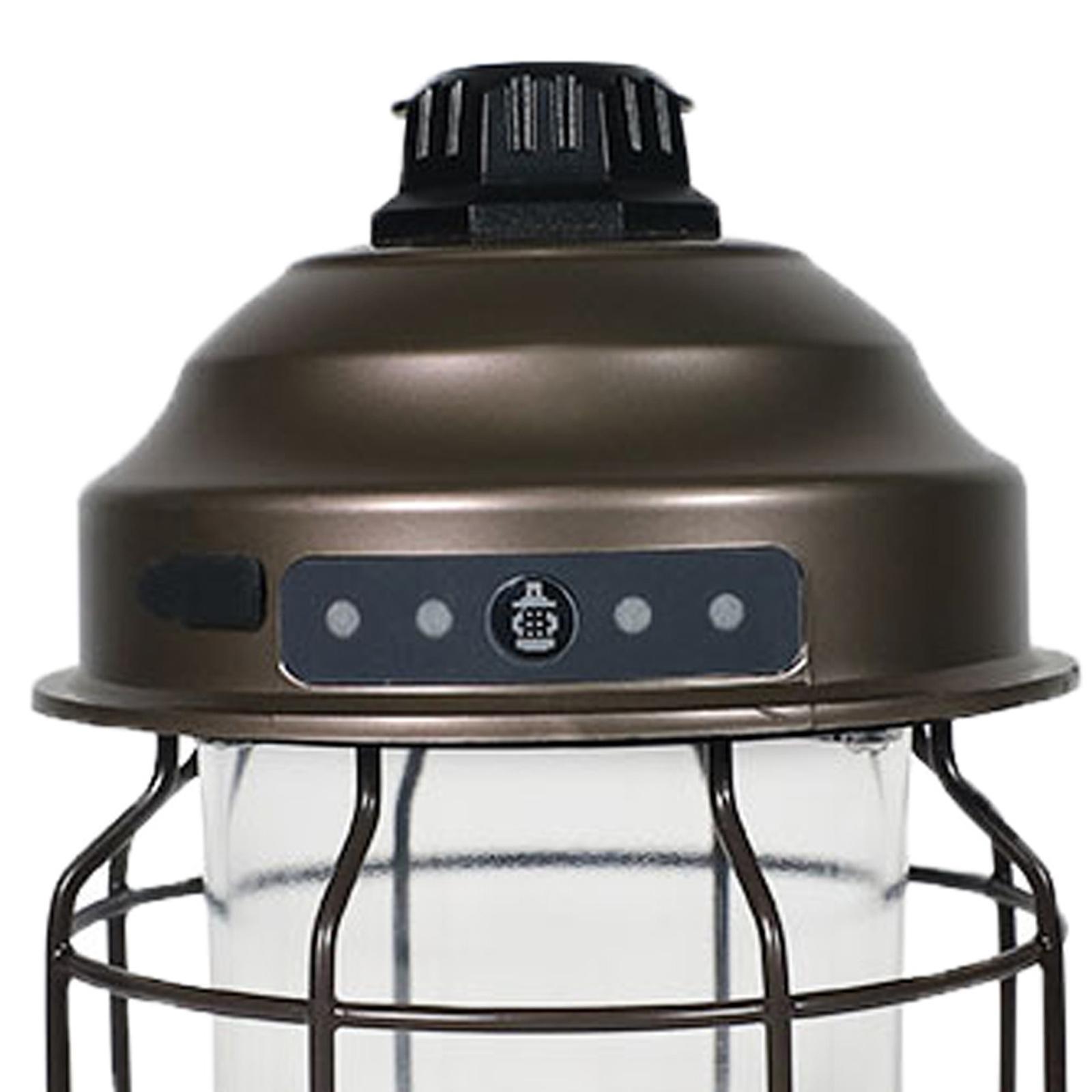 Camping Lantern LED Light Tent Lamp Rechargeable   Dimmable for Hiking - Copper