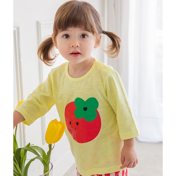 Bộ quần áo trẻ emCà chua - Bộ tay lửng,Size 110: 3-4 tuổi