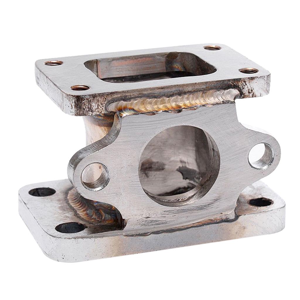 T25 T2 to T3 Car Exhaust Adapter Flange 38mm Turbo Wastegate Conversion Silver