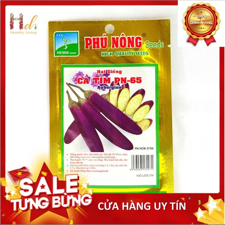 Hạt Giống Cà Tím Dài Cao Sản 0,2Gr Siêu Trái - Trồng Rau Xanh Rau Sạch Bằng Đất Sạch, Mùn Dừa Và Phân Bón Hữu Cơ - Phú Nông