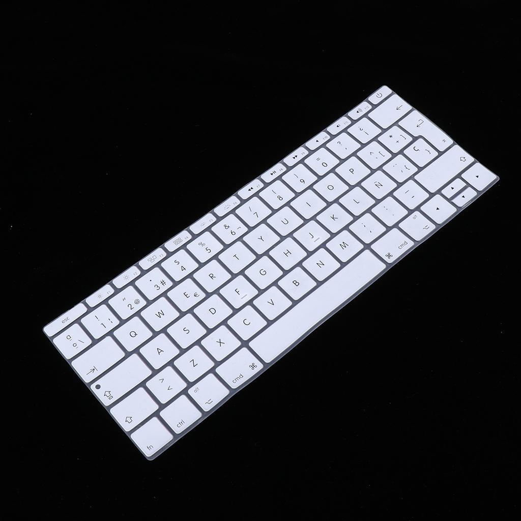 Spanish Phonetic Keyboard Protective Film for 12 inch white