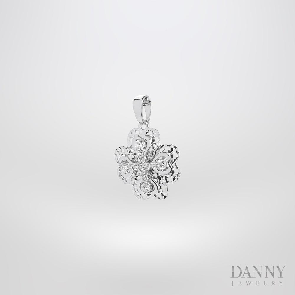 Mặt Dây Chuyền Nữ Bạc 925 Danny Jewelry Xi Bạch Kim DI4GZ026