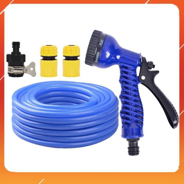 Bộ dây tăng áp 3 lần vòi xịt nước rửa xe, tưới cây loại 3-5m 206843