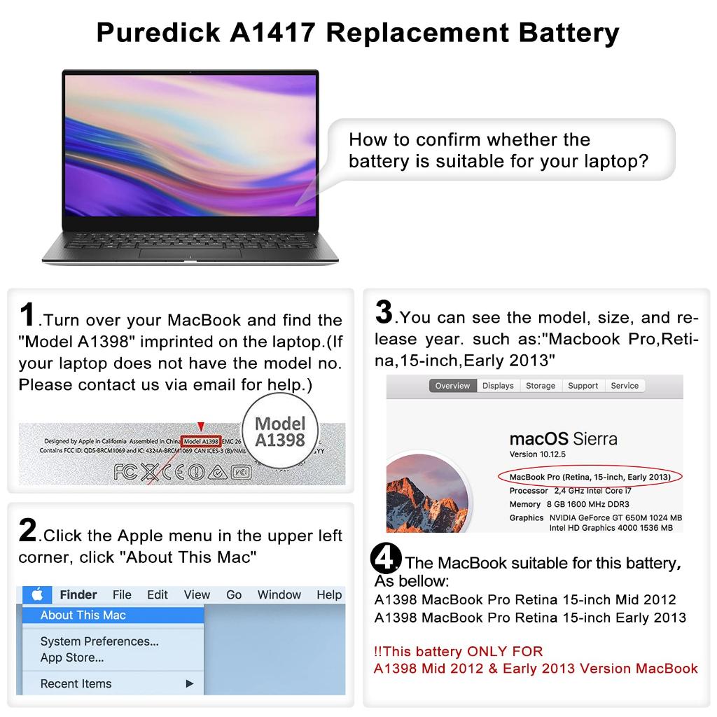 Pin Tương Thích Cho Macbook Pro Retina 15 Inch A1398 ( 2012 ) TEEEMO PC Hàng Nhập Khẩu New Seal