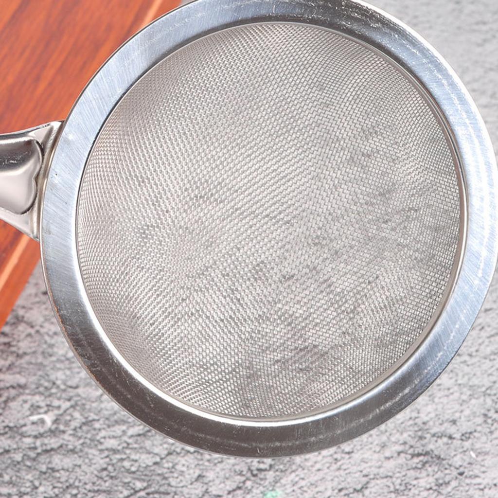 Stainless Fine Mesh Oil Skimmer Spoon Food Strainer Sieve Colander 8cm