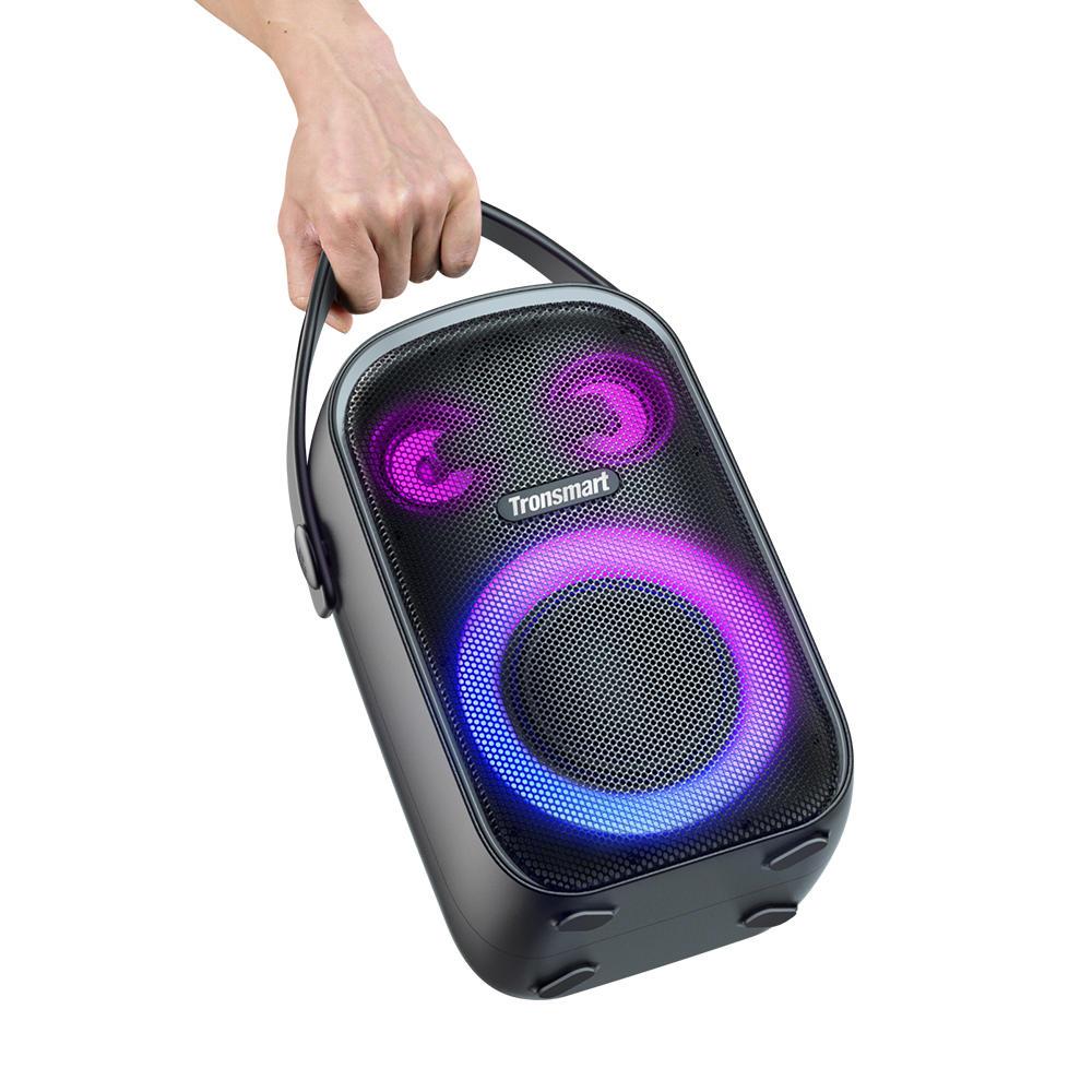 Loa Bluetooth 5.3 Karaoke mini di động TRONSMART HALO 100 SPEAKER – Đèn RGB ấn tượng - Chế độ âm thanh nổi - Hàng chính hãng