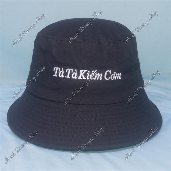 Nón tai bèo mũ bucket vành nhỏ thêu Tà Tà Kiếm Cơm - Tà Tà Kiếm Cơm