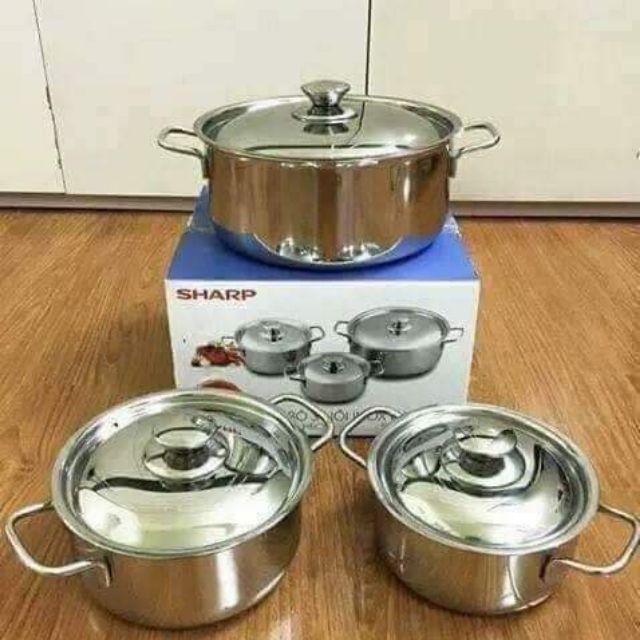 Bộ nồi sharp 3 cái
