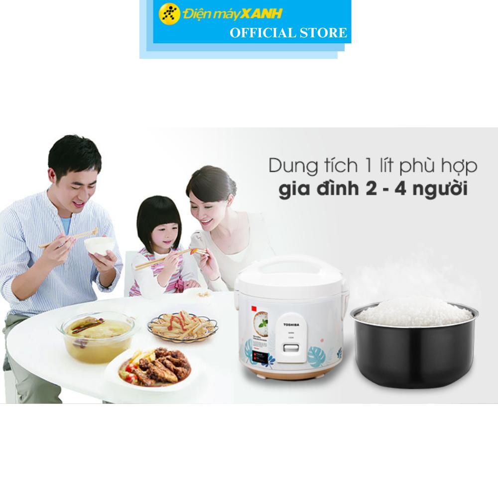 Nồi cơm nắp gài Toshiba 1 lít RC-10JH2PV(B) Hàng Chính Hãng