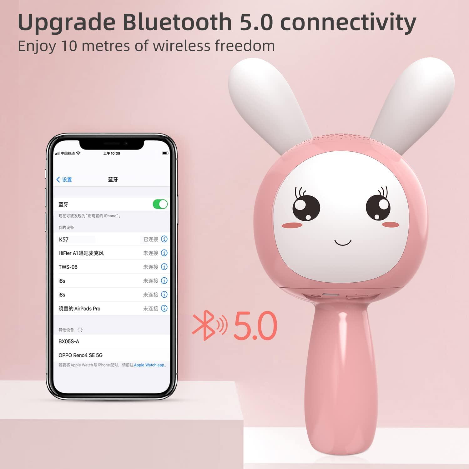 Micrô không dây cho trẻ em, Micrô loa Bluetooth cầm tay di động