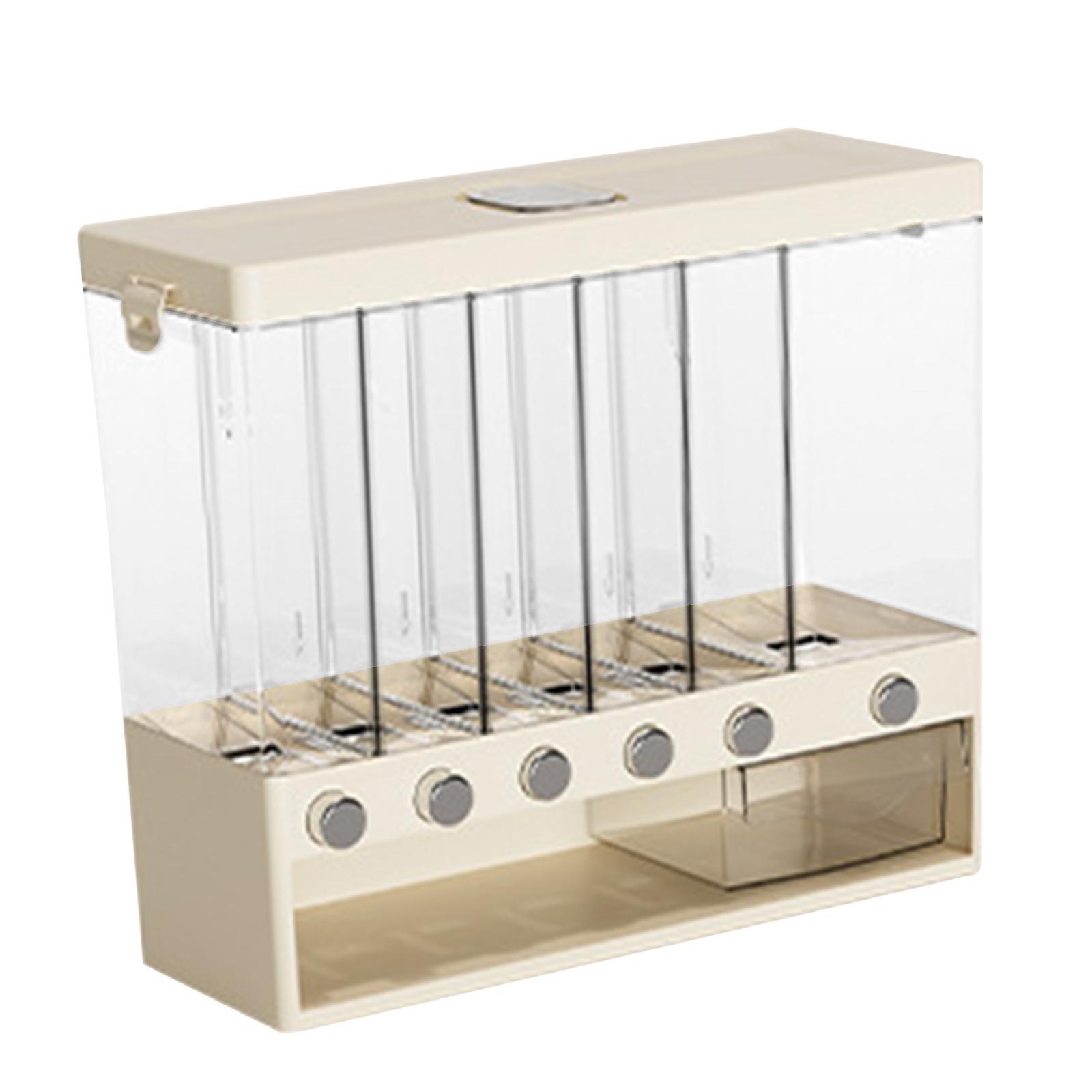 Cereal Dispenser Rice Storage Bucket Divided Rice Barrels 10kg Large Multifunctional Rice Dispenser Dry Food Dispenser for Household Kitchen