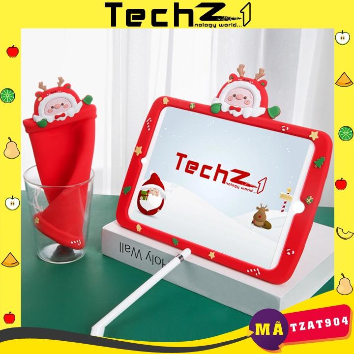 Ốp cho iPad mini, iPad Air, iPad Pro ÔNG GIÀ NOEL cho các dòng máy chất liệu silicon - Mã TZAT904