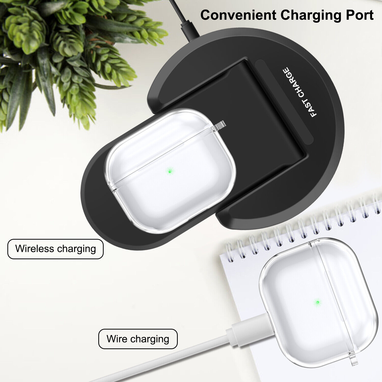 Bao case chống sốc trong suốt cho Airpods Pro hiệu Likgus Clear Shell - Hàng nhập khẩu