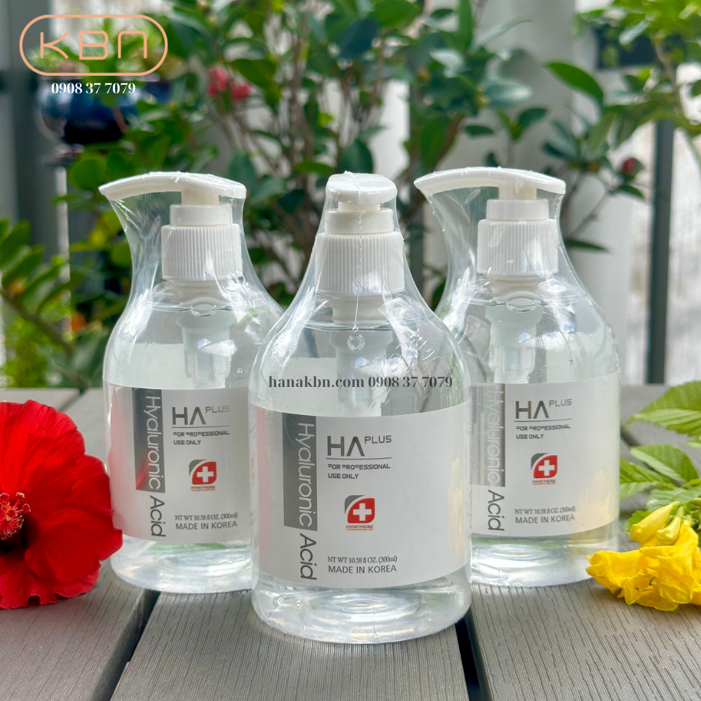 Combo 3 serum HA Plus, Tinh chất cấp ẩm Hàn Quốc 300ml - Tặng 3 Mặt Nạ Cấp Ẩm Soothing