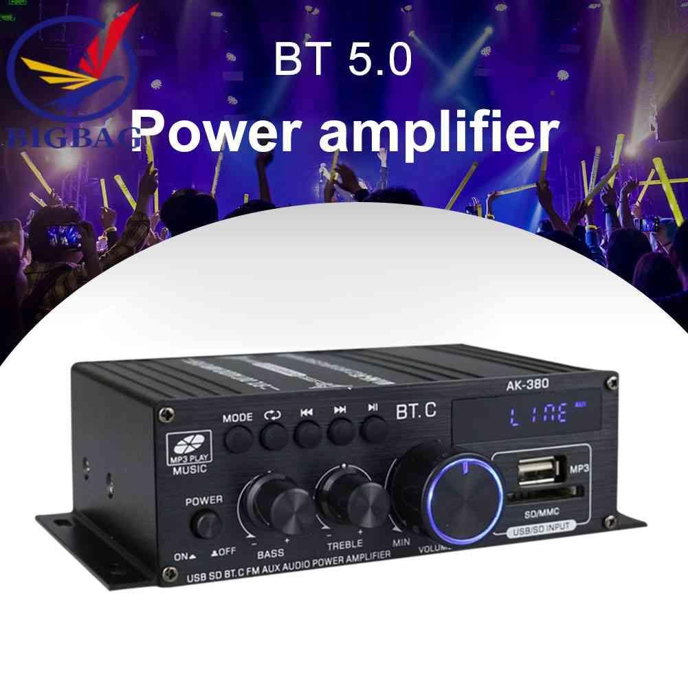 Bộ Khuếch Đại Âm Thanh Bluetooth AK380 12V 2 Kênh HIFI Chuyên Dụng Cho Gia Đình