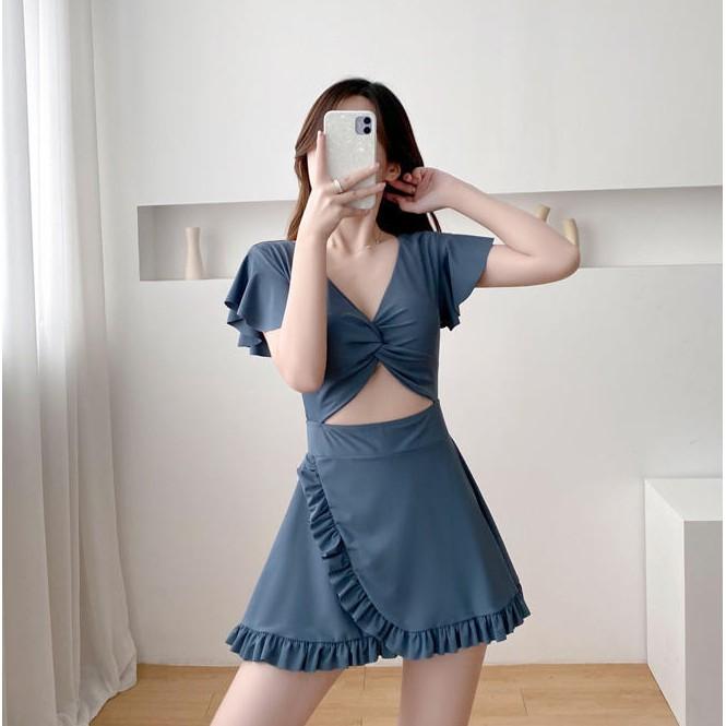 Đồ Bơi Nữ Kín Đáo - Bikini Áo Tắm 1 Mảnh Dạng Váy