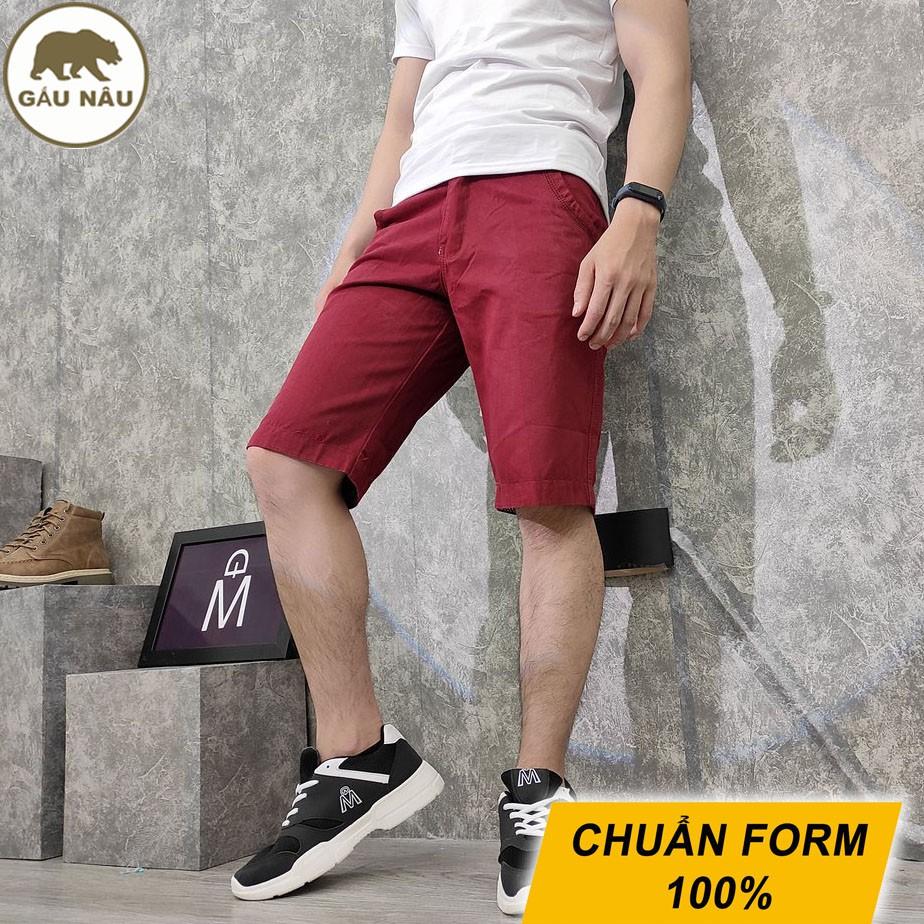 Quần short kaki nam GN131 [ có video ] màu chuẩn đẹp Gấu Nâu