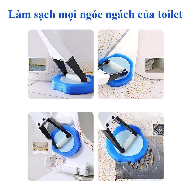 Cọ Chà Toilet - Cây Chà Bồn Cầu Tẩy Rửa Nhà Vệ Sinh Nhà Tắm Khử Khuẩn Thế Hệ Mới Đầu Cọ Dùng Một Lần Tiện Dụng