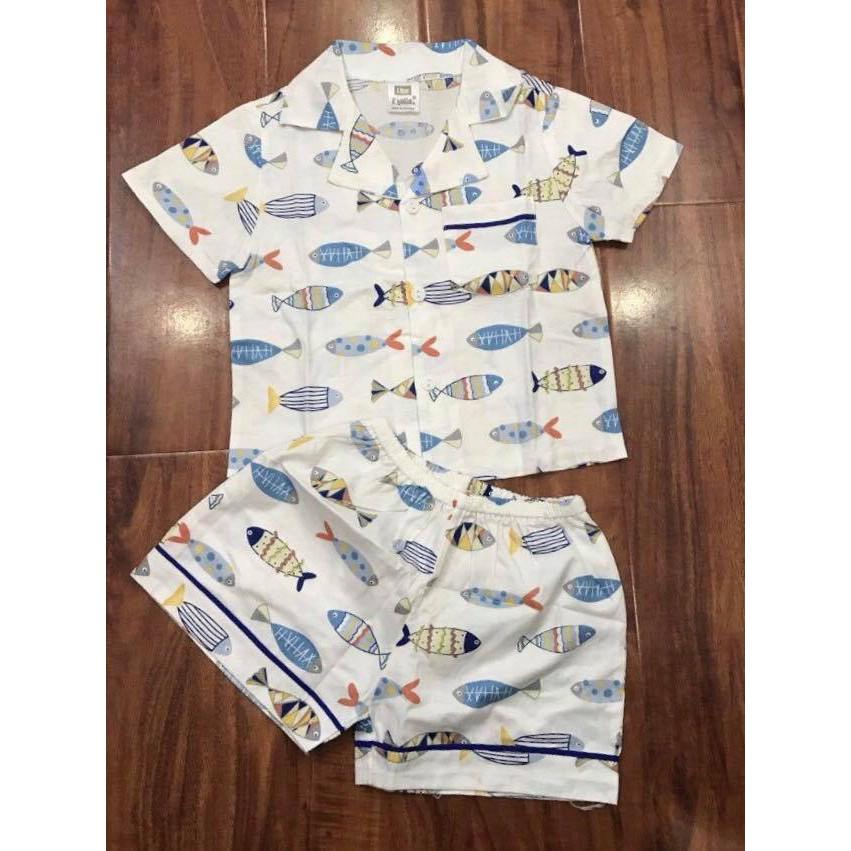Pizama cộc tay bé trai vải đẹp