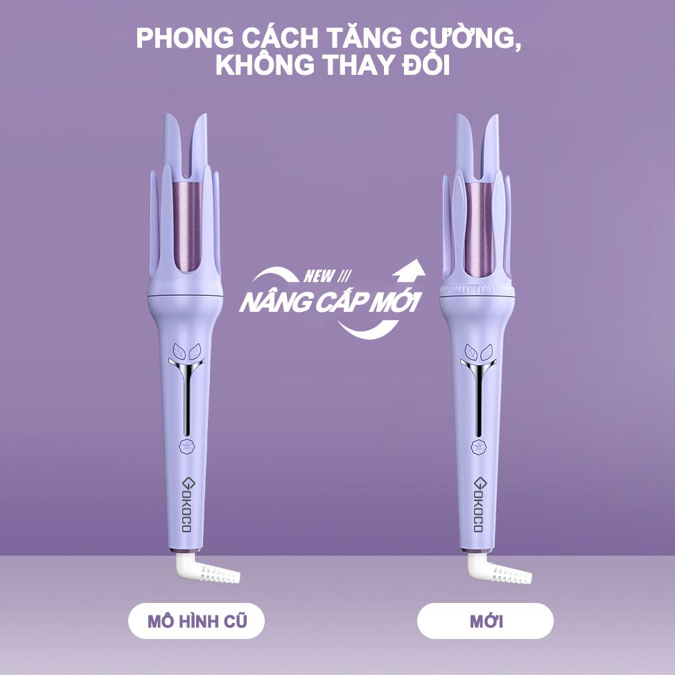 GD017 - Máy Uốn Tóc Xoăn Tự Động xoay 360 độ trục uốn 32mm công nghệ xoay 1 chạm phiên bảm 2023Chứa ion Dưỡng Tóc