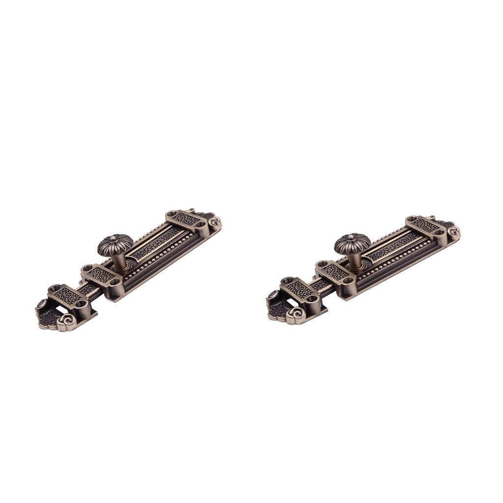 2 Packs 5-Inch Slide Latch Lock Door Safety Door Latch Slide Lock-12 Screws