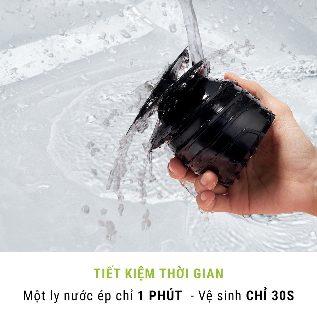 Máy ép chậm rau củ quả Fellia S264 -(Màu Đen) Hàng chính hãng