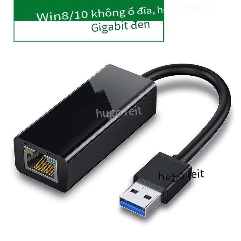 Phong cách mới nhất Green Union USB chuyển cổng mạng giao diện truyền cáp mạng rj45 Gigabit mạng có dây máy tính để bàn bộ chuyển đổi card mạng máy tính