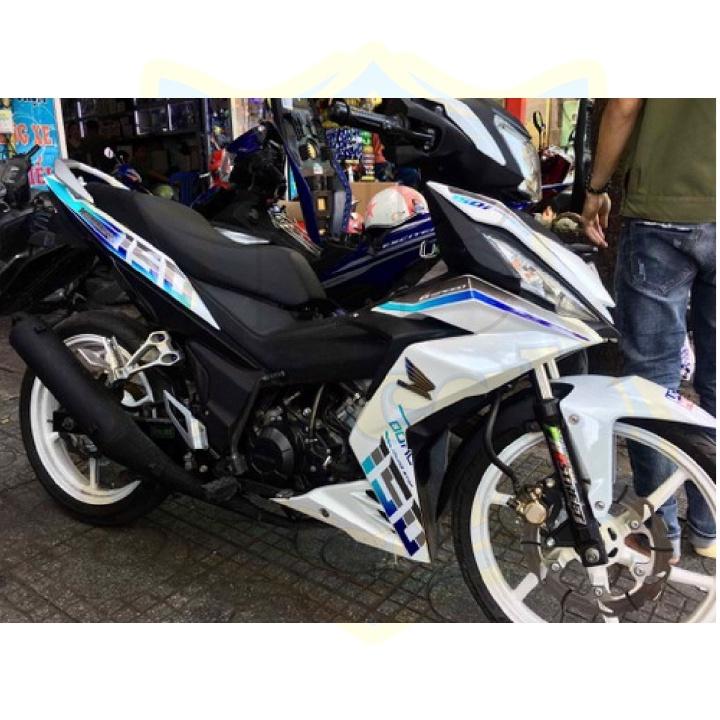 Tem rời xe winner trắng xanh