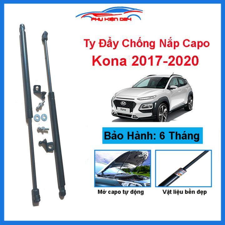 Ty thủy lực chống nắp capo Kona 2017-2018-2019-2020 tự động kèm phụ kiện lắp