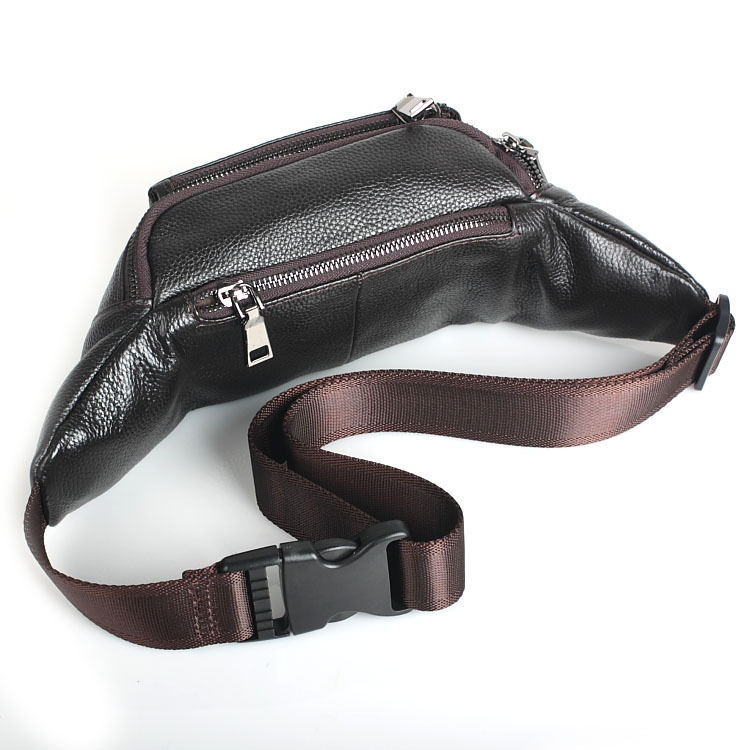 Túi đeo chéo nam DA BÒ THẬT chống thấm nước, thiết kế nhiều ngăn tiện dụng – DCN9319