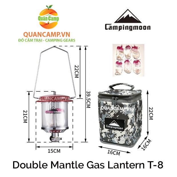 Đèn gas 2 bấc dã ngoại Campingmoon T-8