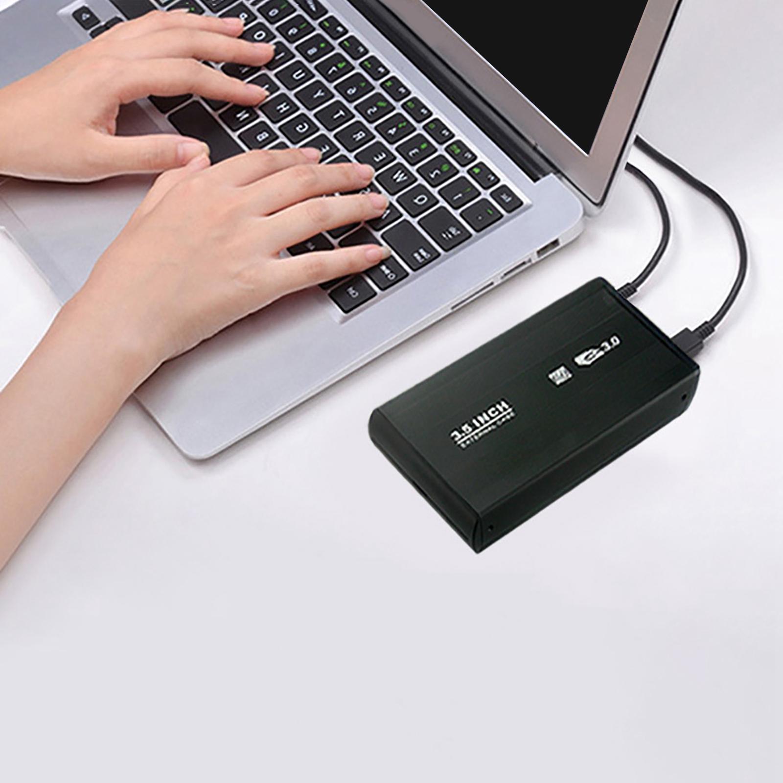 USB 3.0 to SATA External 3.5" HDD Enclosure Case, Easy to Install Protect Your HDD Away Damage