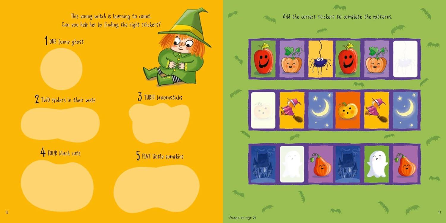 Sách ngoại văn: Five Little Pumpkins Sticker